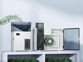 Konstnärlig återgivning av Creality Filament Maker M1 och Shredder R1.