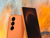 Galaxy S26 kan komma att finnas tillgänglig i en orange färg som påminner om iPhone 17 Pro. (Bildkälla: Android Headlines, Unsplash, redigerad)