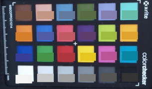 ColorChecker: The target colour is in the lower half of each area.