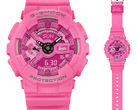 Casio G-Shock GMA-S110BE-4A Barbie-klocka i begränsad upplaga drivs av ett CR1220-batteri med en beräknad batteritid på 2 år (Bildkälla: Casio)