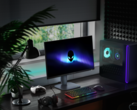 Spelmonitorn Alienware AW2725DM (bilden) stöder både Nvidia G-Sync och AMD FreeSync. (Bildkälla: Alienware)