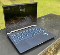 Nvidias GeForce RTX 5060 och RTX 5050 GPU:er kommer att driva en framtida HP Victus 16 gaming laptop som visas här (bildkälla: Notebookcheck)