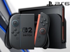 Nintendo vill uppenbarligen att Switch 2 ska ligga långt före PS6 i antal levererade enheter. (Bildkälla: Nintendo/Tech Blood - redigerad)