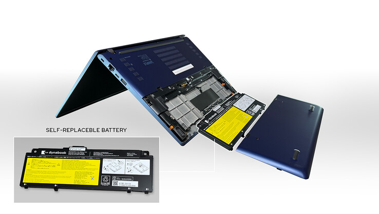 Det utbytbara batteriet i den bärbara datorn (Bildkälla: Dynabook)