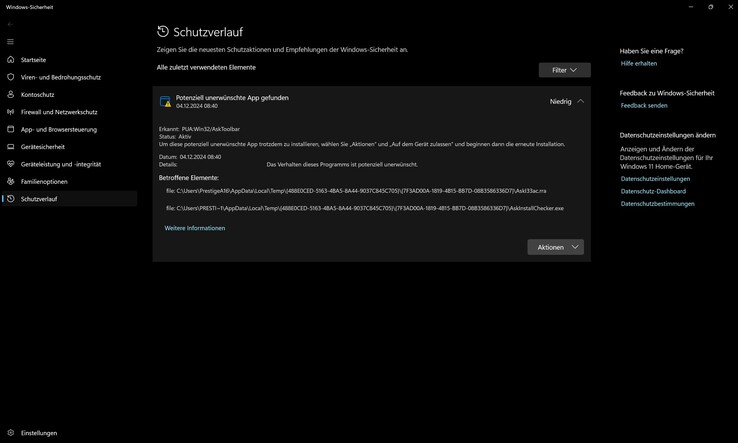 Windows Defender upptäcker förinstallerad oönskad programvara direkt från start