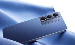 Realme P3x 5G har en modern design med en platt ram och valfri lädertexturerad baksida. (Bildkälla: Realme)