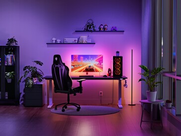 Nanoleaf PC Screen Mirror Lightstrip gaming setup (Bildkälla: Nanoleaf PR)