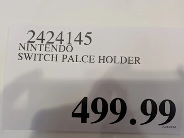 Costco Switch 2 läckt platshållare (Bildkälla: Famiboards)