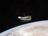 En bild av rymdteleskopet Hubble i omloppsbana (Bildkälla: NASA; beskuren)