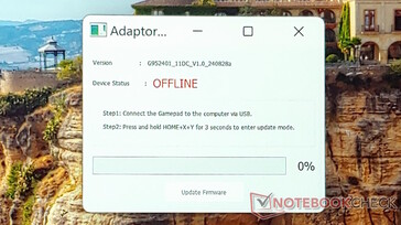 Firmware-uppdateraren uppdaterar snabbt Abxylute S9 på mindre än fem sekunder. (Bildkälla: Notebookcheck)