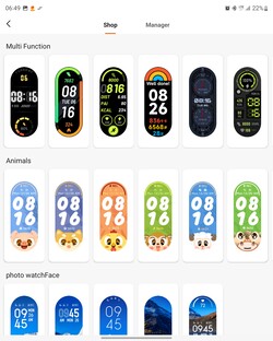 Xiaomi Smart Band 7 med många klockanytor