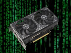 RTX 5060 kommer enligt uppgift att lanseras mycket tidigare än RTX 4060 som visas på bilden ovan. (Bildkälla: Asus, Unsplash, redigerad)