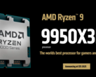 Ryzen 9 9950X3D och Ryzen 9 9900X3D har dykt upp på Geekbench (bildkälla: AMD)