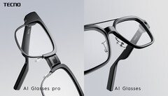 Tecno AI Glasses och Tecno AI Glasses Pro är smarta glasögon med AI-funktioner och integrerade kameror. (Bildkälla: Tecno)