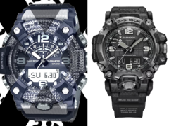 Den läckta Casio G-Shock Mudmaster GG-B100X (till vänster) och den mer avancerade G-Shock GWG-2000 (till höger) förväntas dela ett stort antal funktioner. (Bildkälla: @geesgshock på Instagram / Casio)