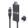 Anker Nano USB-C till HDMI-kabel med 140W ingångsport. (Bildkälla: Anker)