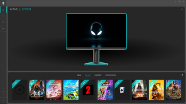 Alienware kommandocentral: Spelbibliotek