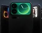Xiaomi 17 Pro och Pro Max – designen på skärmarna på baksidan.