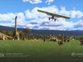 Jurassic World i Microsofts Flight Simulator 2024 (Bildkälla: Microsoft)