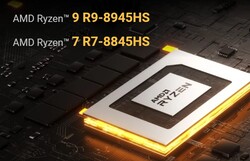 AMD Ryzen 9 8945HS eller AMD Ryzen 7 8845HS (Källa: Geekom)