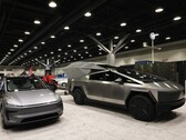 Tesla-fordon som visas på Vancouver Auto Show innan företaget sparkades ut (Bildkälla: Nick Procaylo /10107479A)