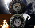 Casio Pro Trek PRG-340L-5 (överst) och Casio Pro Trek PRG-340B-3 (nederst). (Bildkälla: Casio)