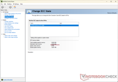 1.5 GB VRAM är allokerat för ECC