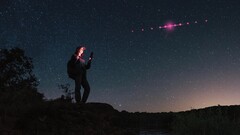 Mer än 450 Starlink-satelliter är en del av denna betaversion (Bildkälla: T-Mobile)