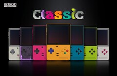 Retroid Pocket Classic har en design som påminner om Game Boy Color. (Bildkälla: GoRetroid)