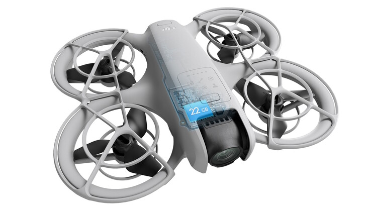 22 GB internt lagringsutrymme (källa: DJI)