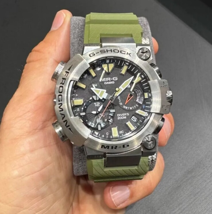 Läckt bild på den kommande dykklockan G-Shock MRG-BF1000RG. (Bildkälla: Great G-Shock World)