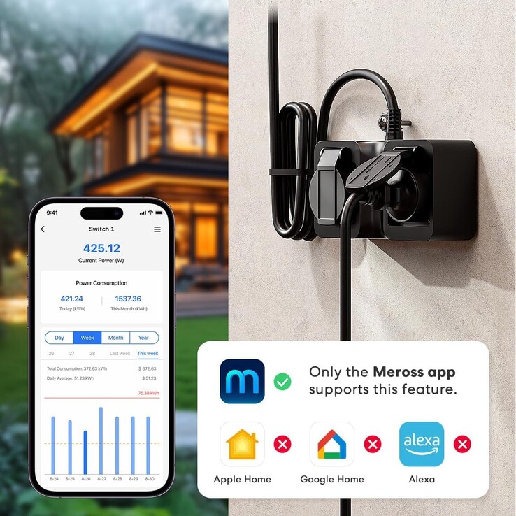 Meross Smart Wi-Fi Outdoor Plug är nu tillgänglig. (Bildkälla: Meross)