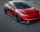 Tesla Model 3 Performance med Aero Kit för eftermarknaden. (Bildkälla: Unplugged Performance/X)