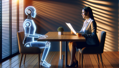 AI-drivna intervjuare vinner mark trots arbetssökandes motstånd (Bildkälla: Dall-E 3)