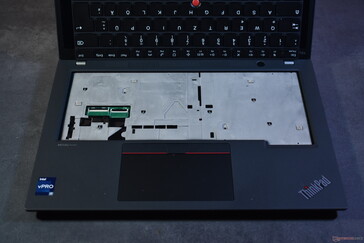 Lenovo ThinkPad P14s Gen 4 Intel: Tangentbordet borttaget