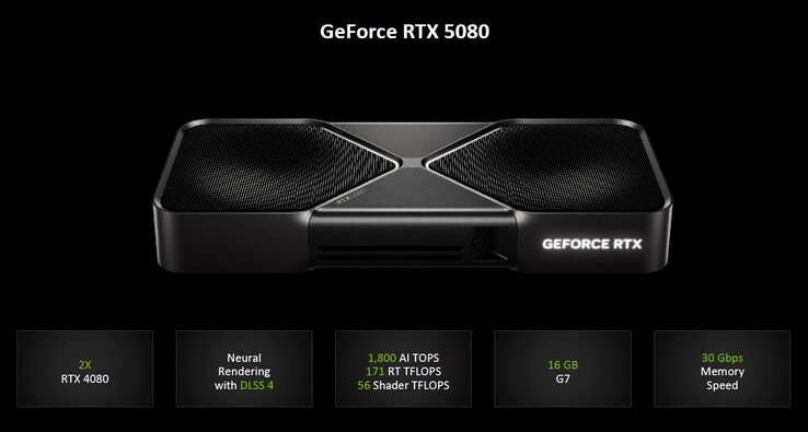 Nvidia GeForce RTX 5080 (Bildkälla: Nvidia)