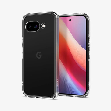 Google Pixel 9a inuti Spigen genomskinligt fodral (Bildkälla: Spigen)