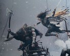 Kratos avvärjer en sörjande och rasande Freya i God of War Ragnarok. (Bildkälla: PlayStation)