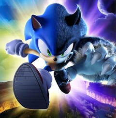 Sonic Unleashed, där spelaren tar kontroll över Sonic när han förvandlas till en &quot;werehog&quot; (bilden), har portats till PC. (Bildkälla: Sonic Unleashed omslagsbild)