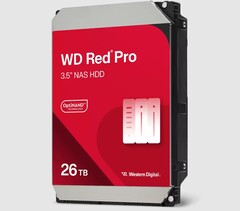 26TB Red Pro NAS-hårddisk är en av de CMR-hårddiskar med högst kapacitet som finns tillgängliga idag. (Bildkälla: Western Digital)