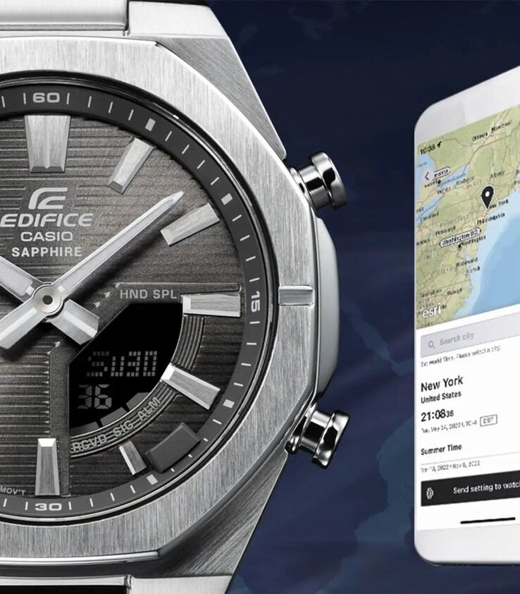 Casio Edifice ECB-S10D-klockorna erbjuder Bluetooth-anslutning. (Bildkälla: Casio)