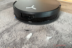 När du dammsuger en matta med olika smuts...