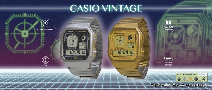 Klockorna Casio A130WE-1A (till vänster) och Casio A130WE-9A (till höger). (Bildkälla: Casio)