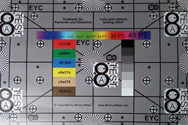 Photograph of our test chart