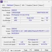 CPU-Z moderkort