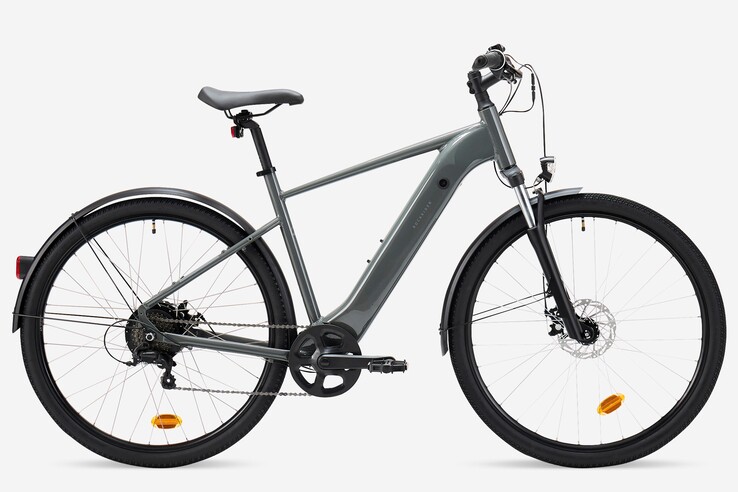 Elcykeln med hög ram Decathlon Rockrider E-ACTV 100. (Bildkälla: Decathlon)