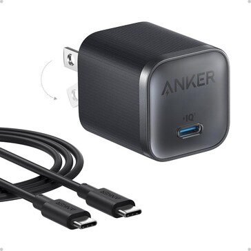 Anker Nano Charger (45W) levereras med en USB-C-kabel. (Bildkälla: Anker)