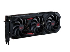 PowerColor Red Devil AMD Radeon RX 9070 XT som visas här har 16 GB GDDR6-minne. (Bildkälla: PowerColor)