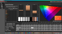 ColorChecker efter kalibrering (vs. P3)