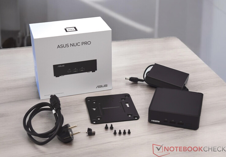 Omfattning av leverans av Asus NUC 14 Pro